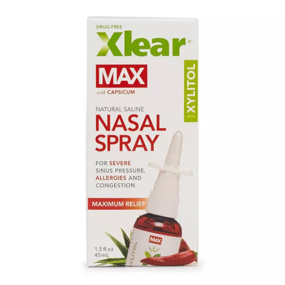Xlear MAX Saline Nasal Spray, 1.5 Oz